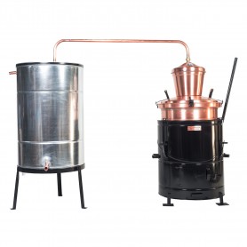 Distilling pot still Overturn 100 liters without hand stirrer