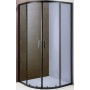 TK BLACK 80 SEMI-CIRCULAR SHOWER CABIN 80x80x195 cm