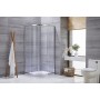 TK Silver Line 80 R semicircular shower cabin 80x80x195cm