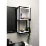 Riddle side bathroom cabinet white gloss