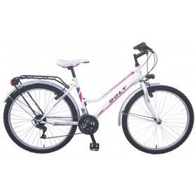 Bicikl Dinamic Bolt 21-br-grip,ženski,26",ctb oprema,bijelo-ružičasti