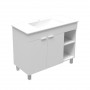 Ana 100 lower bathroom cabinet white gloss