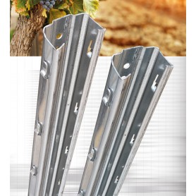 Metalni pocinčani stup za ogradu - v 1500 mm ekstra