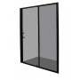 Black wall 110 shower screen 110x195cm