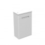 Fine 40 lower bathroom cabinet white gloss