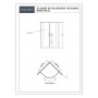 TK Smart 90 semicircular shower cabin 90x90x190 cm