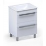 Sara 70 lower bathroom cabinet white gloss