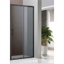 Black wall 110 shower screen 110x195cm