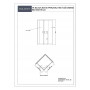 TK Black 80100 rectangular shower cabin 80x100x195 cm