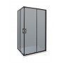 TK Black 80100 rectangular shower cabin 80x100x195 cm