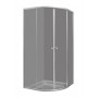 Ronda 80R semicircular shower cabin 80x80x185 cm