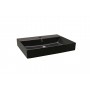 Olivia surface-mounted ceramic washbasin black matt 600x455x100 mm