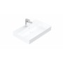 Olivia surface-mounted ceramic washbasin white 700x455x100 mm