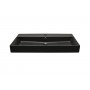 Olivia surface-mounted ceramic washbasin black matt 850x455x100 mm