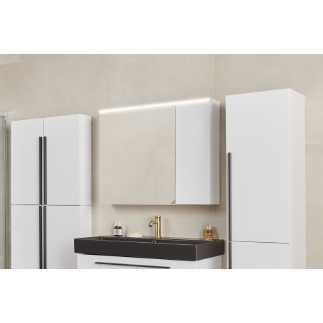 Sharp 85 upper bathroom cabinet white gloss