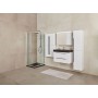 Sharp 85 upper bathroom cabinet white gloss