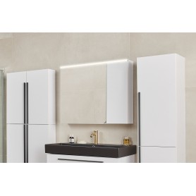 Sharp 70 upper bathroom cabinet white gloss