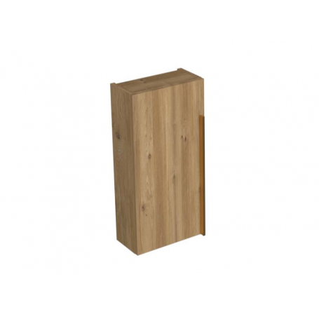 Sharp side modular bathroom cabinet oak natural gold handle