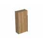 Sharp side modular bathroom cabinet oak natural gold handle