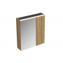 Sharp 60 upper bathroom cabinet oak natural