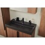 Sharp doors 70 lower bathroom cabinet lincoln black handle