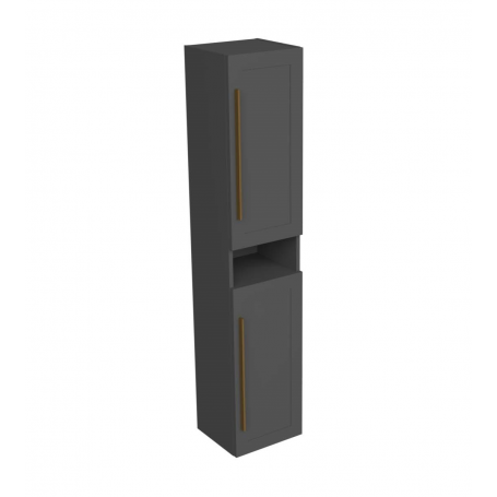 Eternity 170 VOV side bathroom cabinet graphite supermatt gold handle