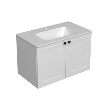 Victory 80 lower bathroom cabinet white matt