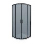 TK BLACK 80 SEMI-CIRCULAR SHOWER CABIN 80x80x195 cm