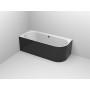 Neat Left Black bathroom tub 180x75cm