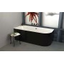 Neat Left Black bathroom tub 180x75cm