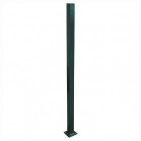 Post for panel fence 1050 mm (5x5 cm) with accessories - green E