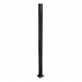 Post for panel fence 1550 mm (5x5 cm) with accessories - anthracite E