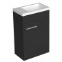 Crumb 40 lower bathroom cabinet graphite supermat right