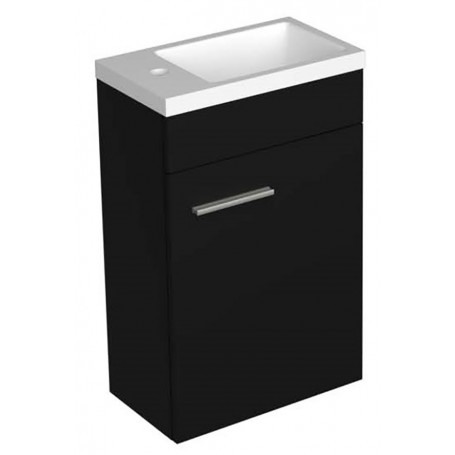 Crumb 40 lower bathroom cabinet matt black right