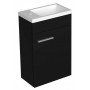 Crumb 40 lower bathroom cabinet matt black right