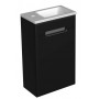 Fine 40 lower bathroom cabinet matt black right