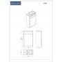 Fine 40 lower bathroom cabinet matt black right