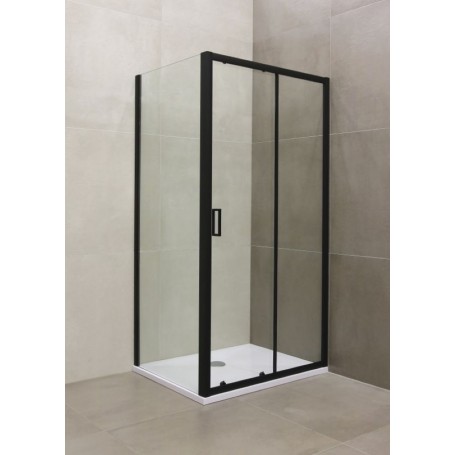 Glass side 100x195 cm Flash Side 100 Black