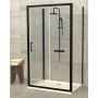 LINZ WALL FIX 80 BLACK TRS SHOWER PANEL