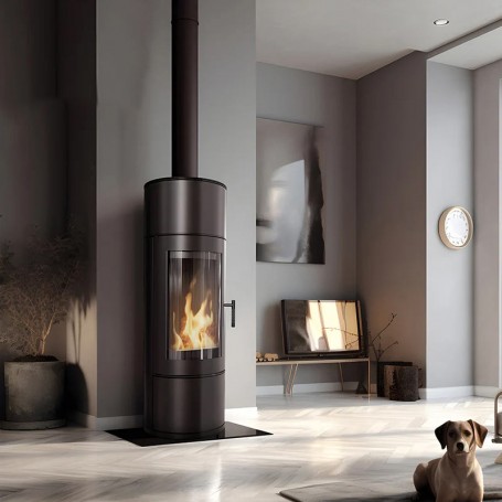 Freestanding fireplace Antares Black