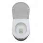 Mona wall-hung toilet with seat - Rimless 49x37x34 cm