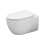 Mona wall-hung toilet with seat - Rimless 49x37x34 cm