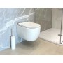 Mona wall-hung toilet with seat - Rimless 49x37x34 cm