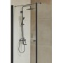 Intenso Black shower set with mixer