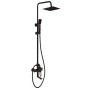 Intenso Black shower set with mixer