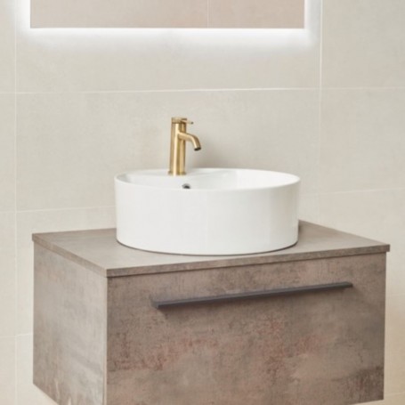 Ceramic countertop washbasin Naomi 465x465x140 mm