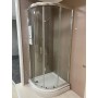 TK Silver Line 80 R semicircular shower cabin 80x80x195cm