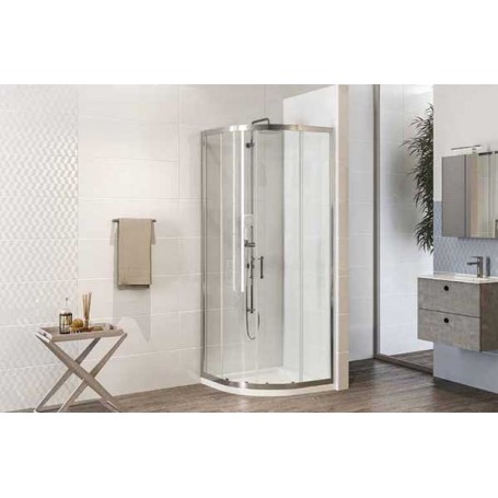 Nord Domino semicircular shower cabin 80x120cm KP 6mm EF