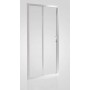 Domino rectangular shower cabin 2V 140x90cm BM 6mm EF