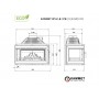 FIREPLACE INSERT KAWMET W16 PB BLACK (13,5 KW) ECO